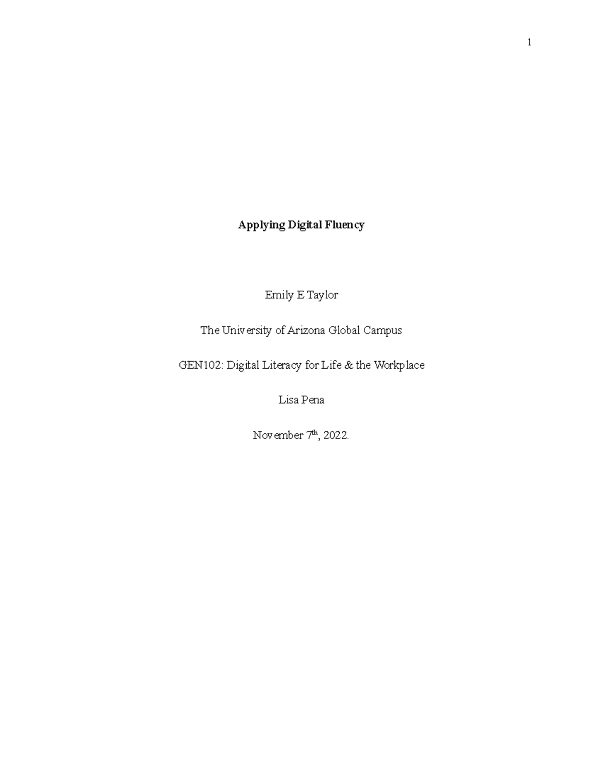 GEN102: Applying Digital Fluency in Virtual Counseling - Final Paper ...