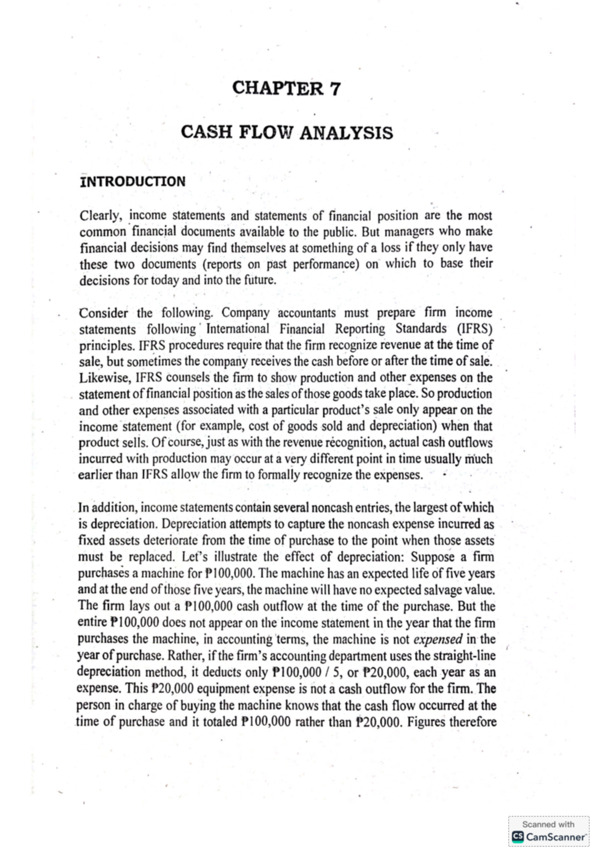 Chap 7 finman - Financial Management - CHAPTER 7 CASH FLOW ANALYSIS ...