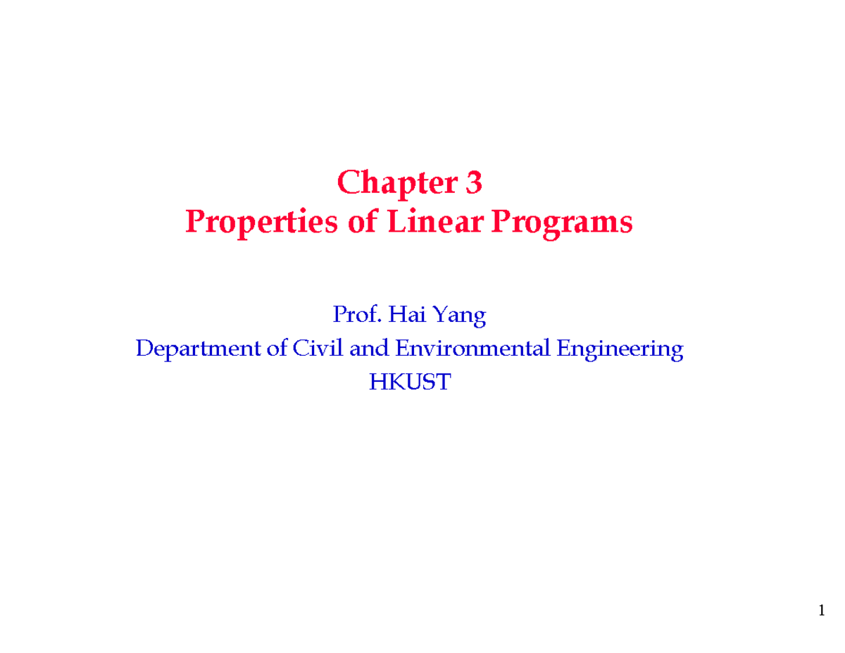 Chapter 3 - LP Properties with Annotation - Chapter 3 Properties of ...