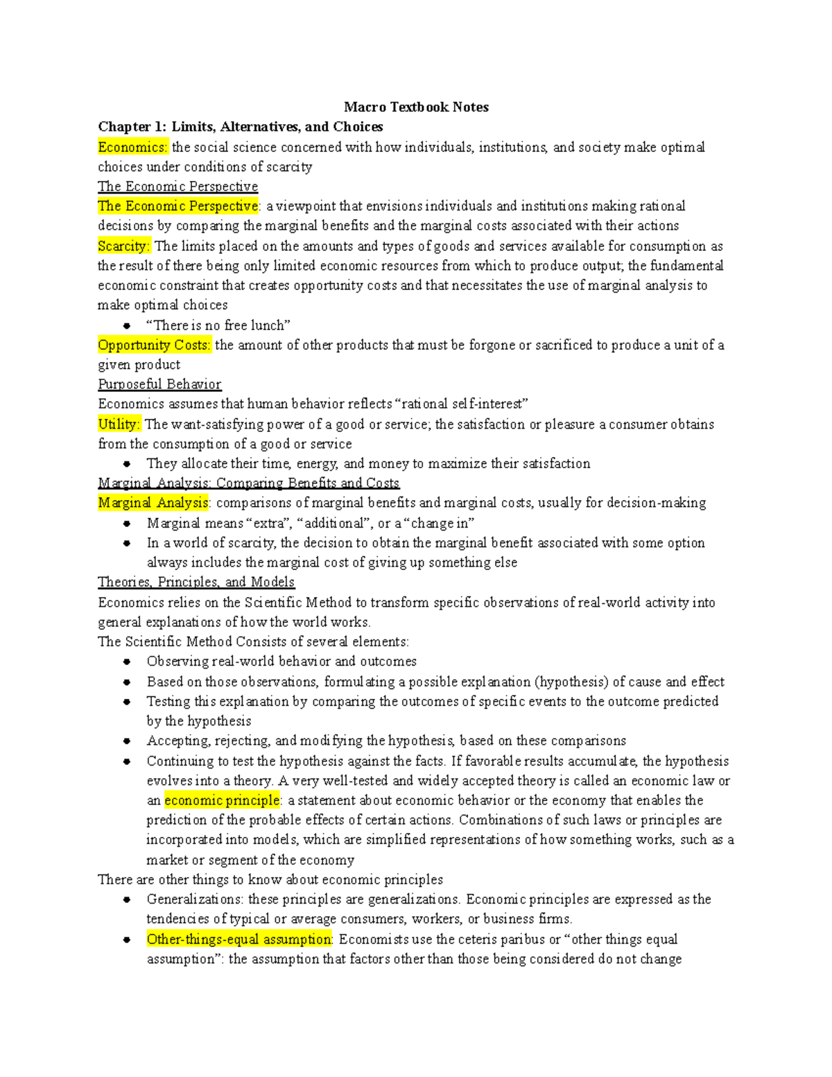 Macro Economics: GDP, National Income & Business Cycles Chapter Notes ...