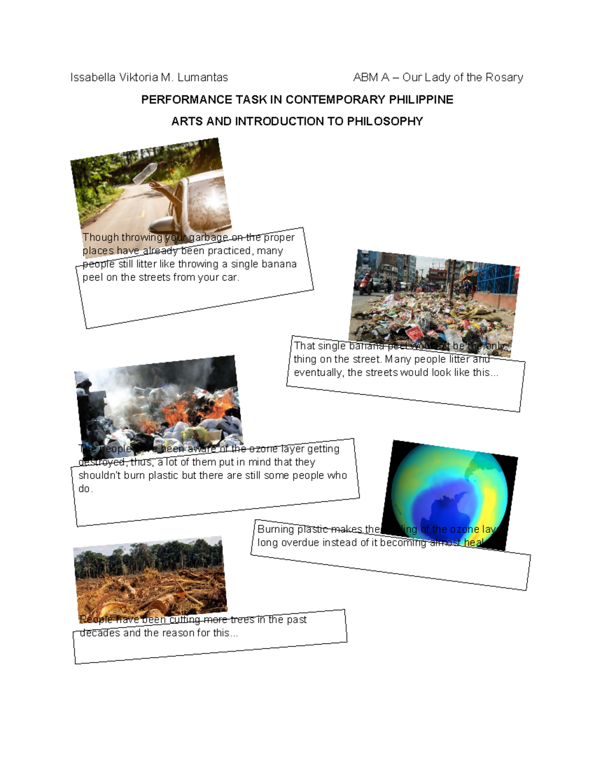 Reflection on Human Freedom and the Environment (ABM A) - Studocu