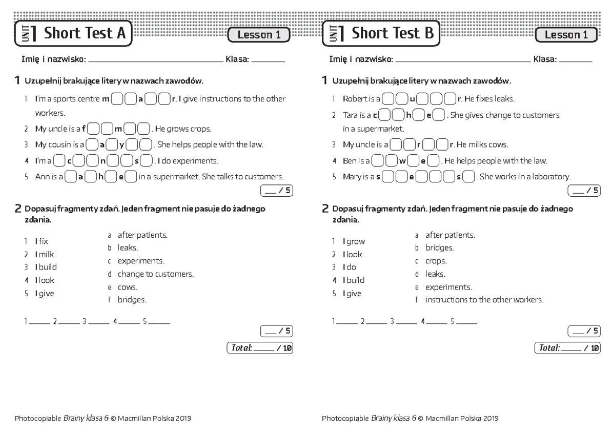Test podsumowujacy do rozdzialu 4 opisac polske wersja a - Test a