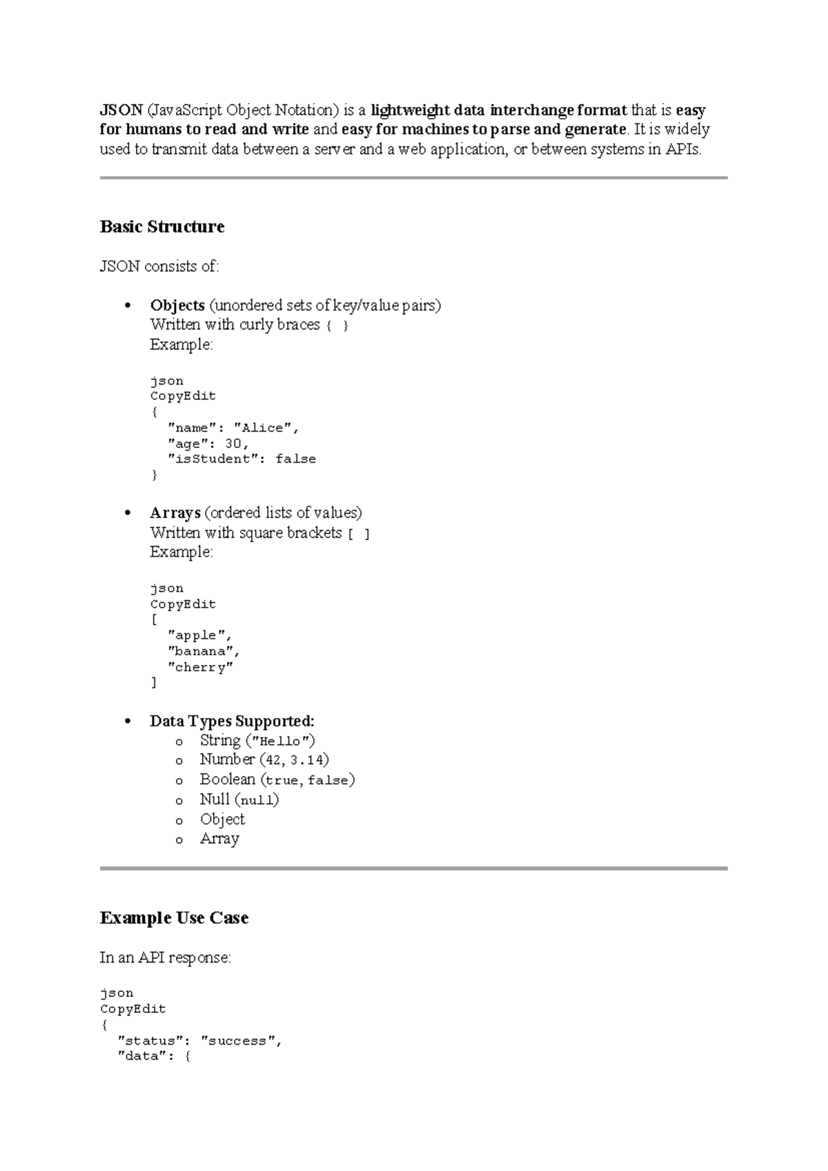 JSON Basics: Understanding JavaScript Object Notation and Its Uses ...