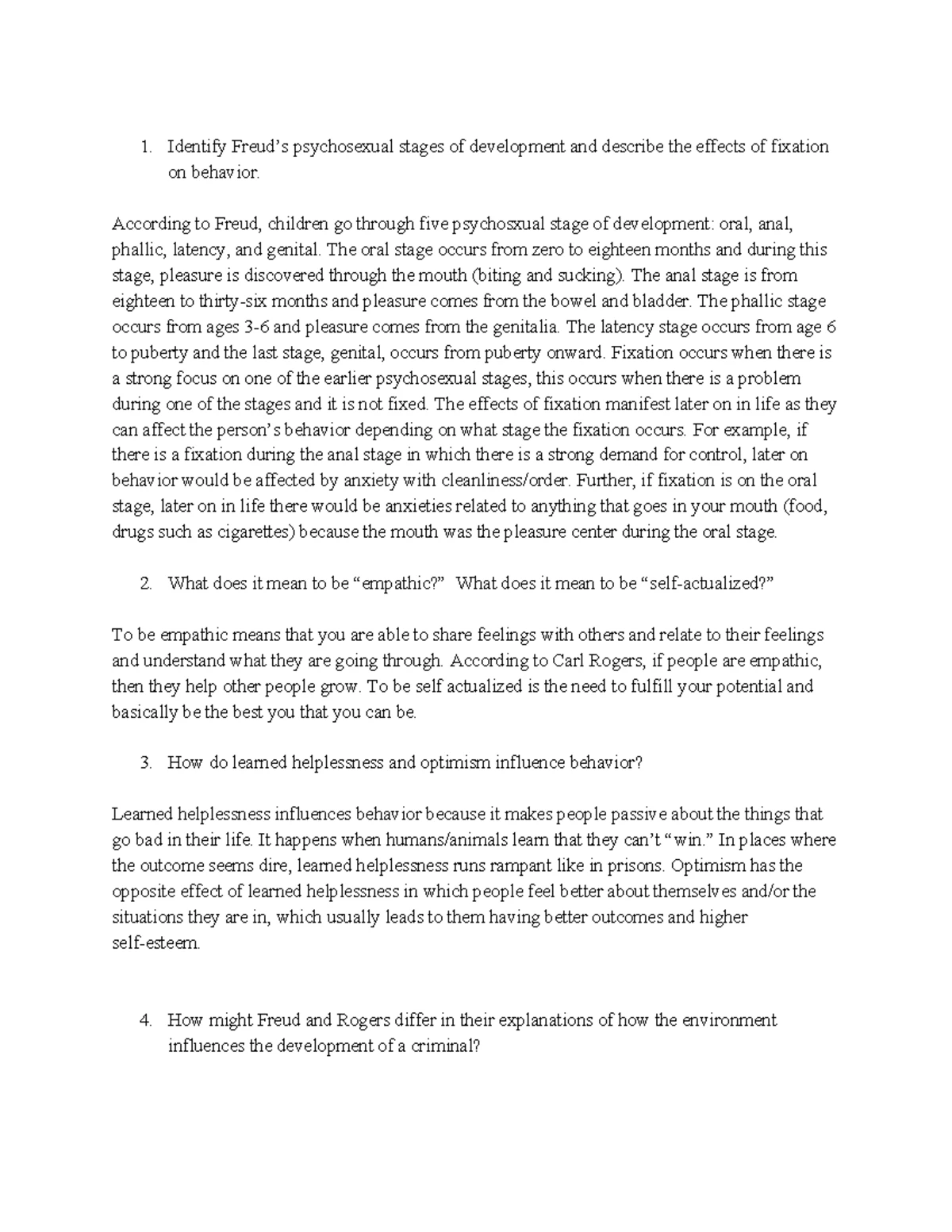 Psych Homework #81 - ..... - 1 Psychoanalysis is a type of practice ...