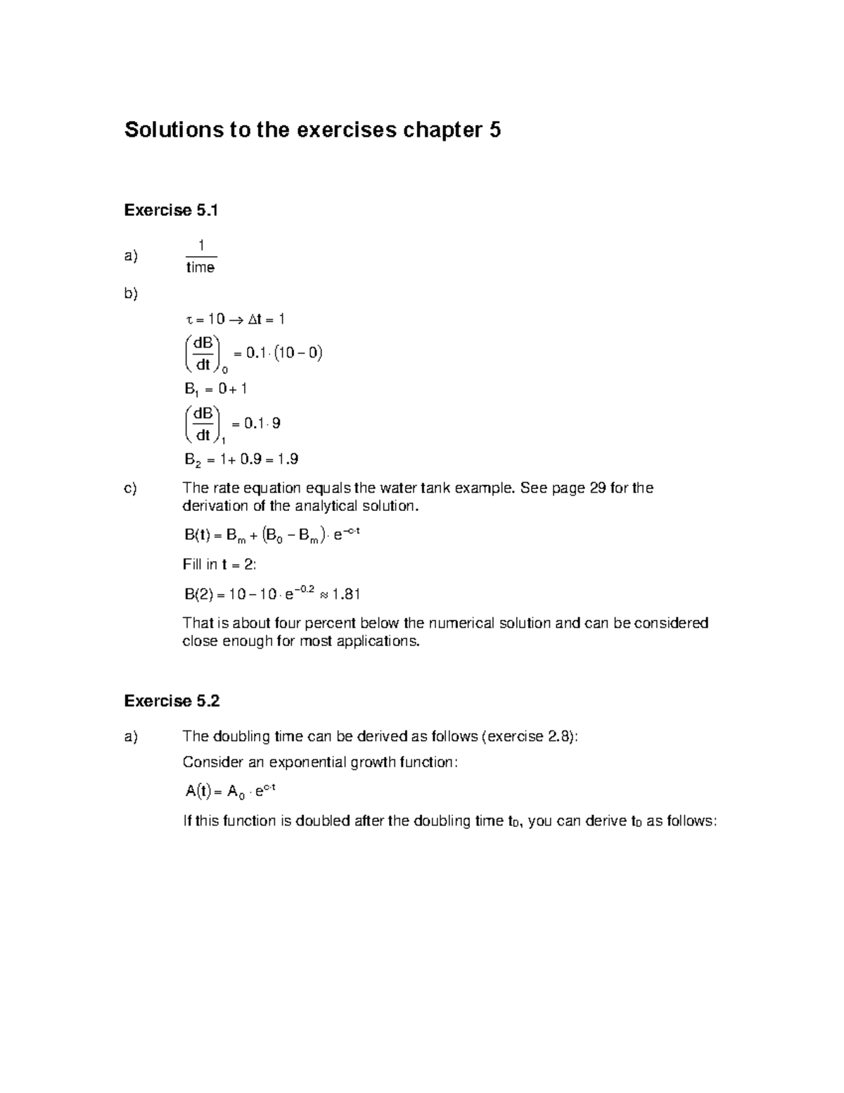 Solutions to Exercises Chapter 5 - Practice for Exam 2025 - Studeersnel