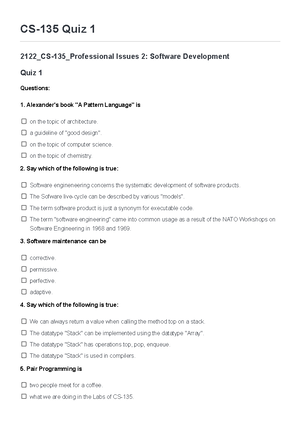 135 revision sheet - Some Extra notes to help with the first section of ...