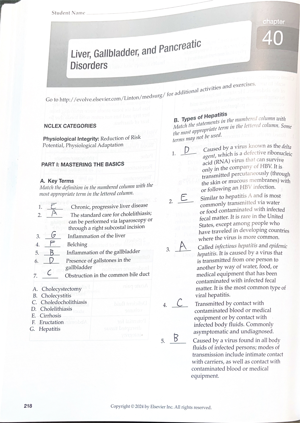 NCLEX Study Notes: Chapter 40 - Liver, Gallbladder, and Pancreatic ...