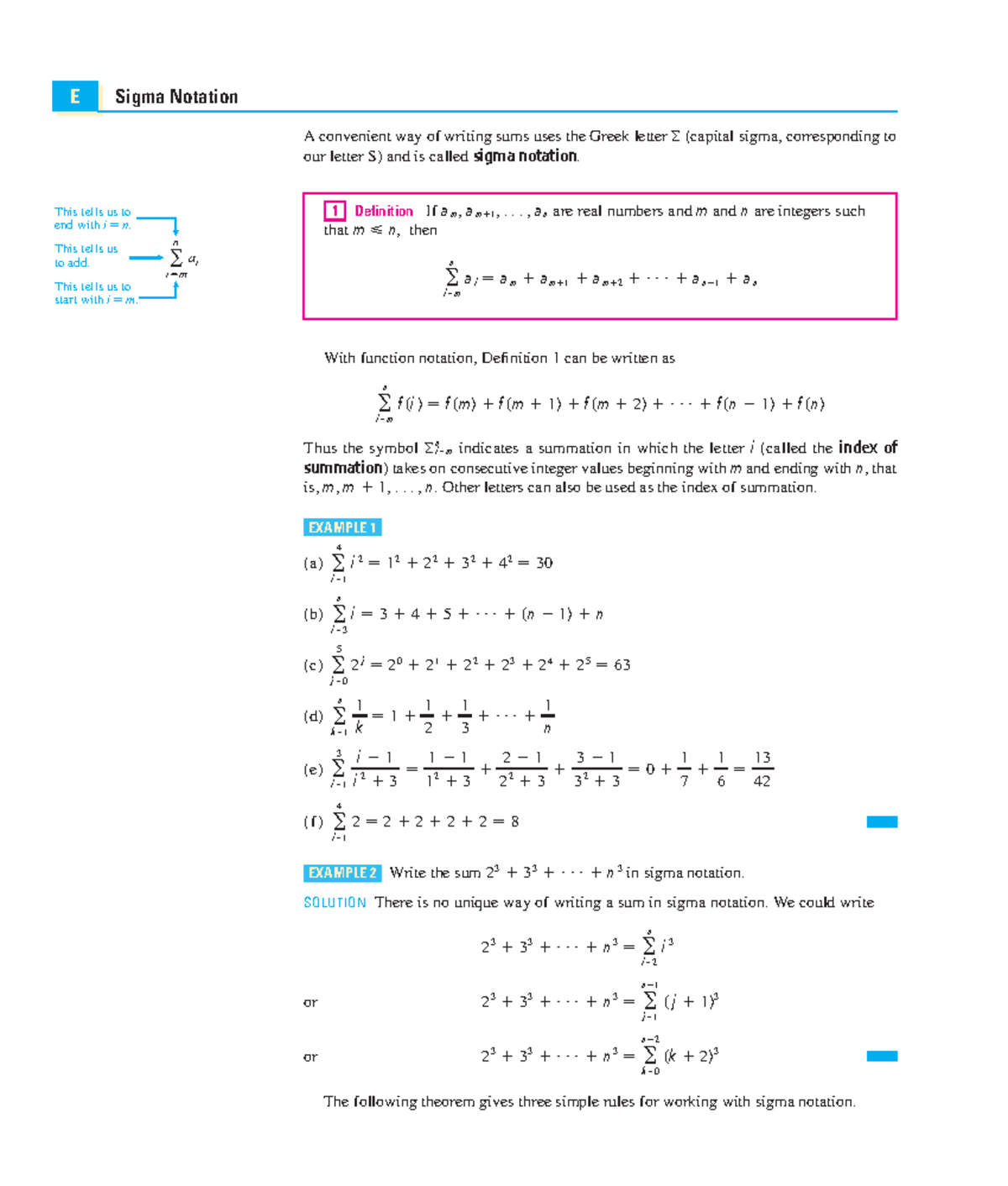 A34 E Sigma Notation: Understanding Summation Techniques - Studocu