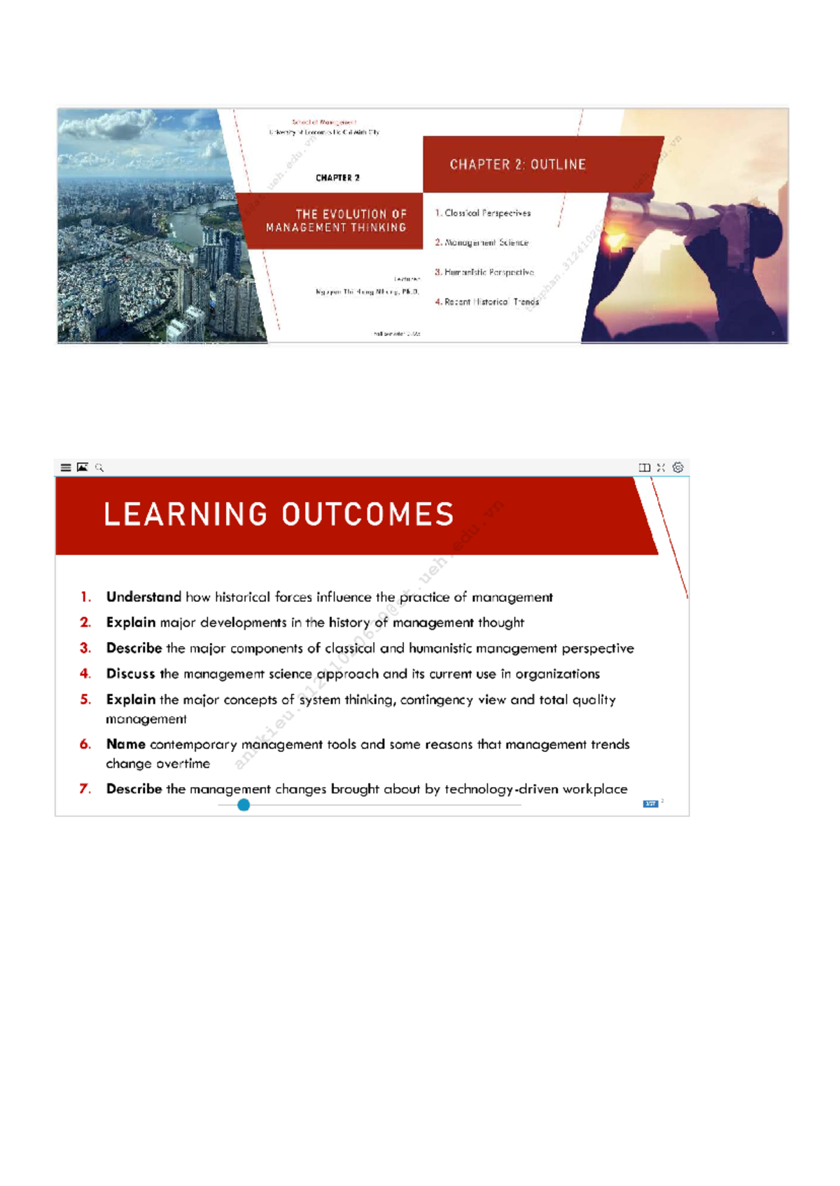 CHAPTER 2: THE EVOLUTION OF MANAGEMENT THINKING (MGT 31241020) - Studocu