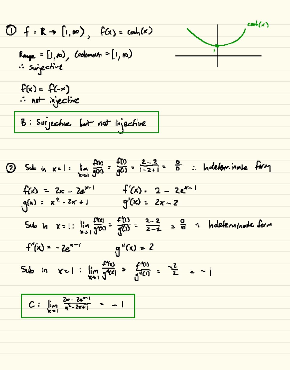 1061 Practice Exam Notes: Calculus Concepts and Limit Evaluations - Studocu