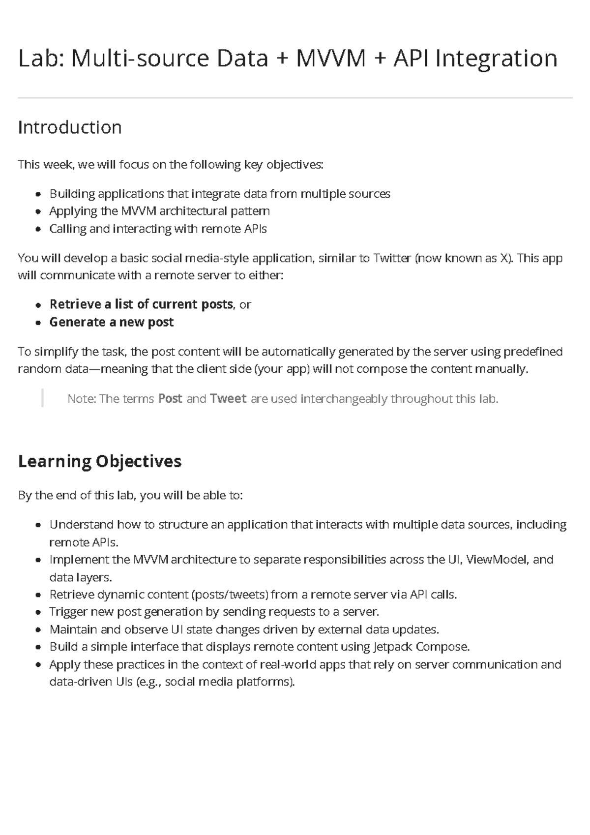 Lab Multi-source Data + MVVM + API Integration - Lab: Multi-source Data ...