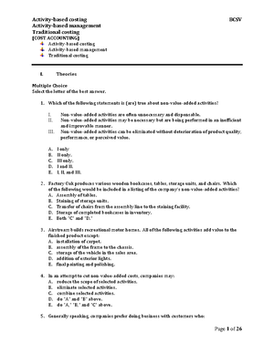 COST Accounting 1 3 Final Exam: Overhead Rates & Cost Estimation ...