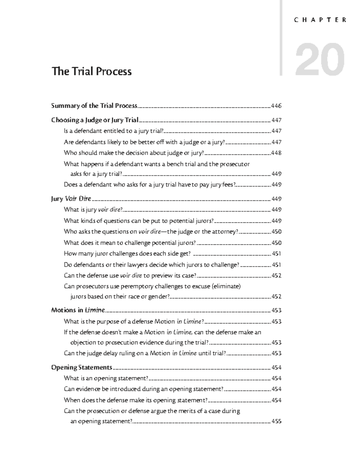 Chapter 20: The Trial Process Overview (CRIM 101) - Studocu