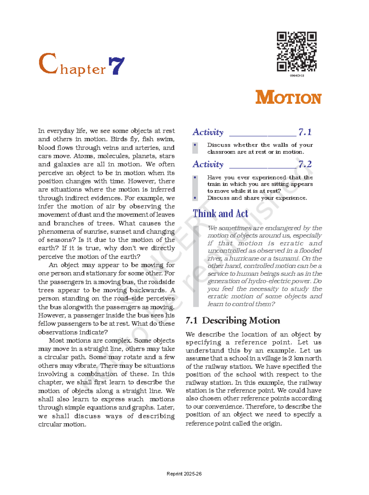Iesc107 - Chapter 7: Understanding motion and its types - Studocu