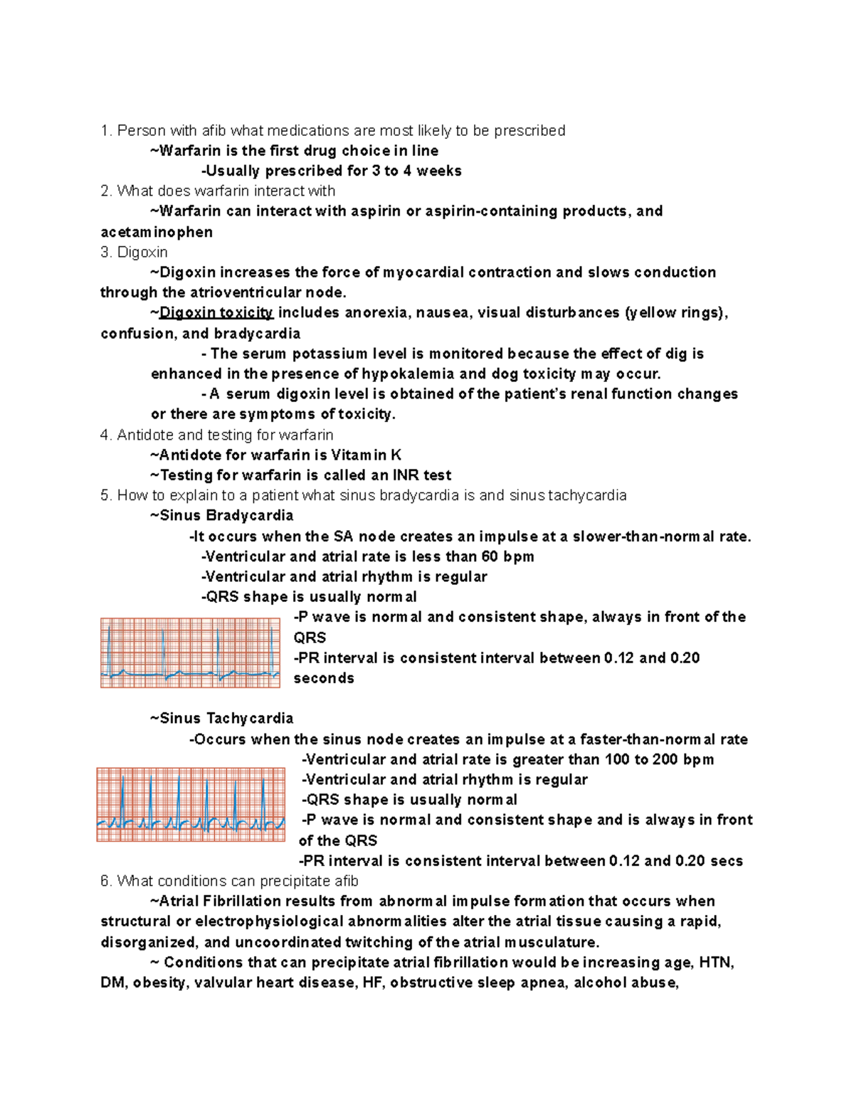 Medsurg NUR 301 Exam 1 Comprehensive Study Guide on Cardiac Conditions ...
