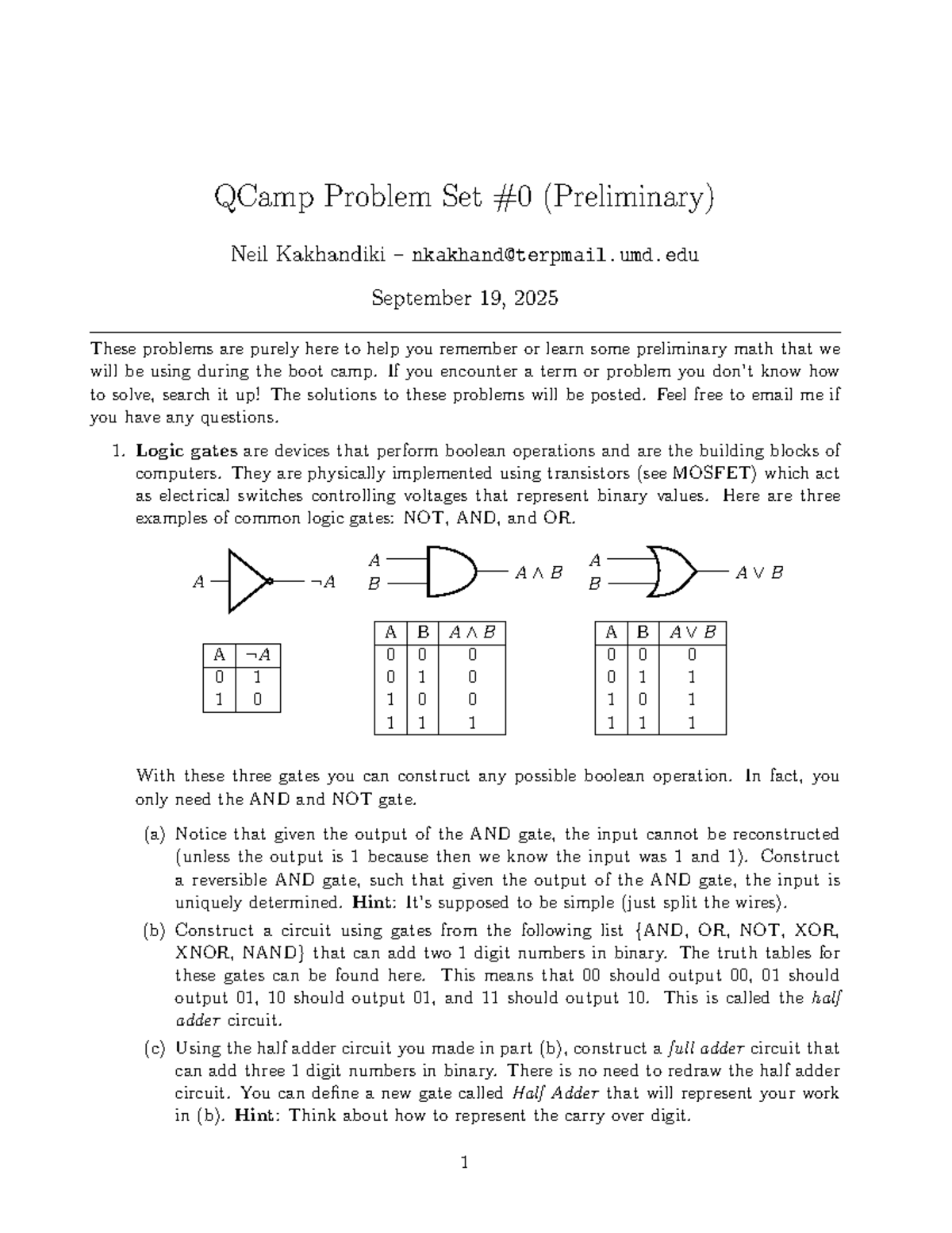 App Dev Q - Helper Notes: Preliminary Math & Logic Gates - Studocu