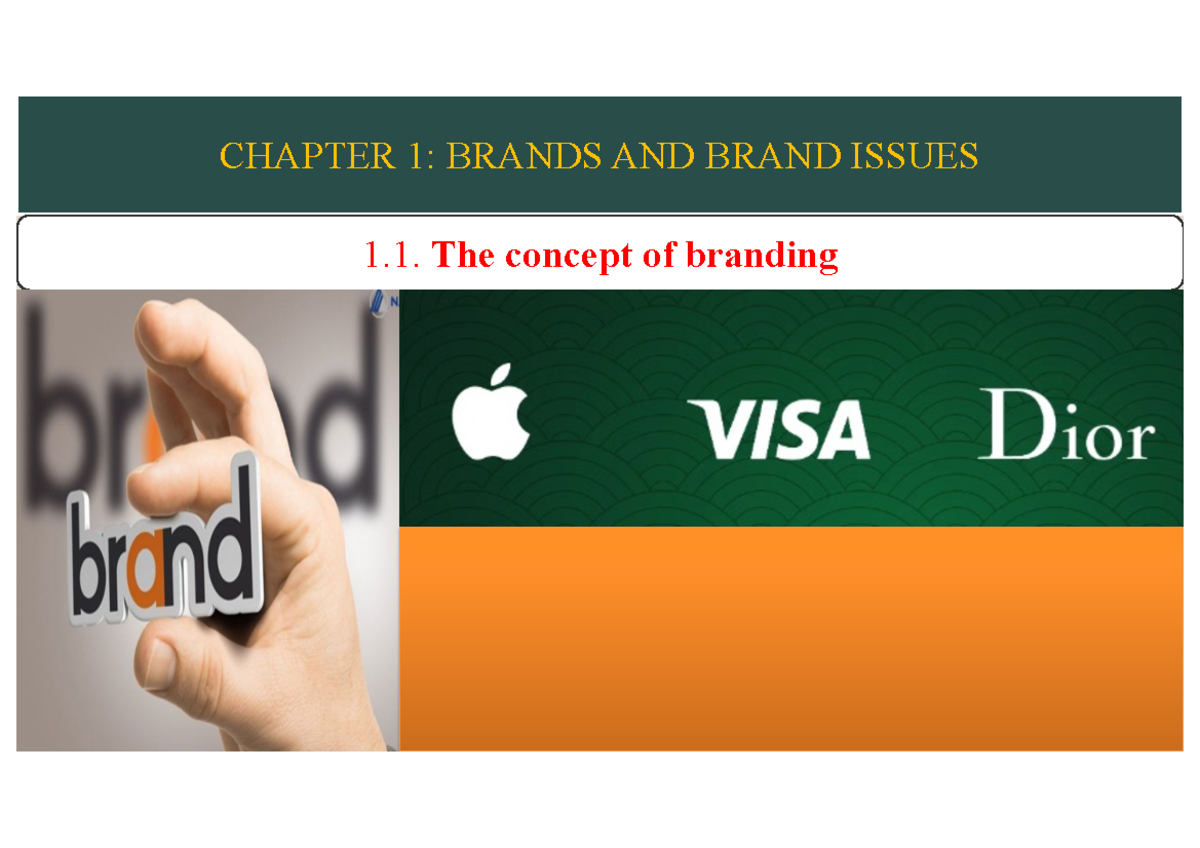 Chapter 1 QTTH - aaa - CHAPTER 1: BRANDS AND BRAND ISSUES 1. The ...