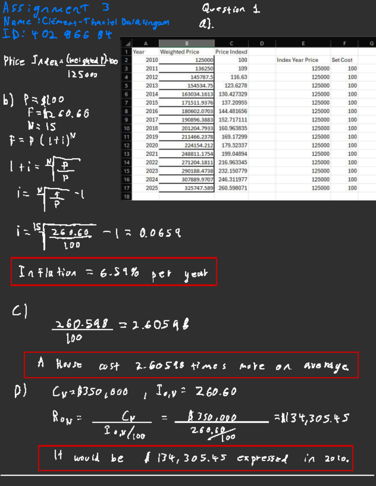 Assignment 3-2: Price Index and Inflation Analysis - Studocu