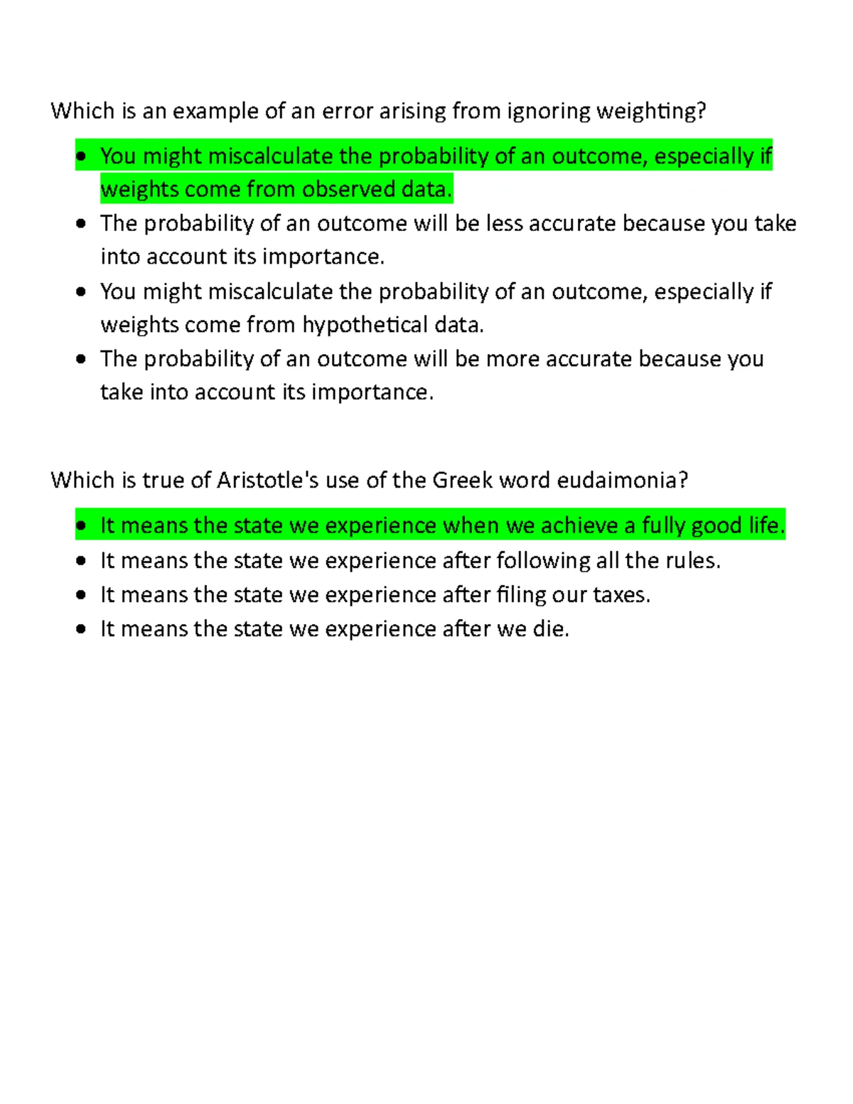 Phil1005 unit 4 practice milestone - a.) It is reasoning about what ...