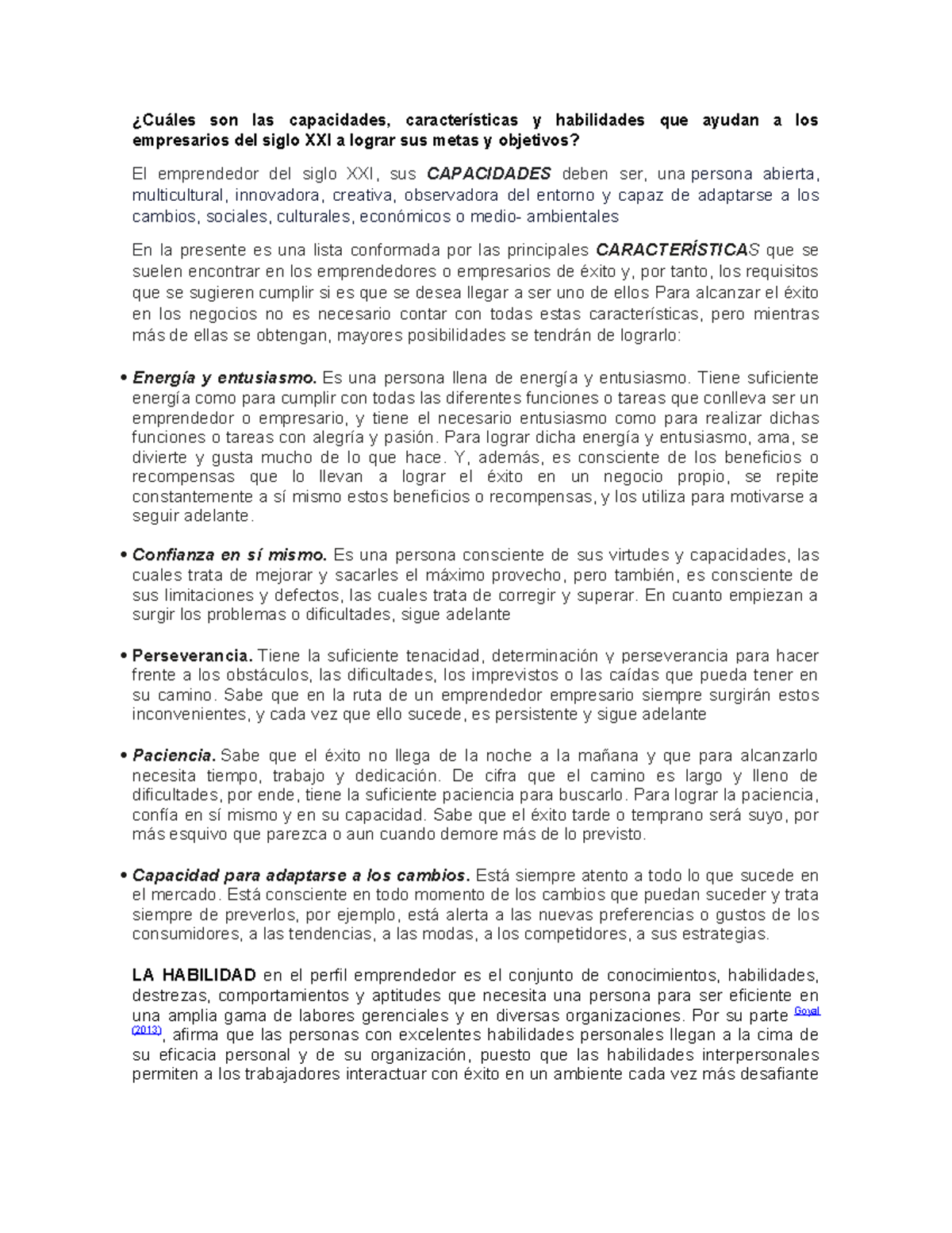 Cuáles son las capacidades ¿Cuáles son las capacidades