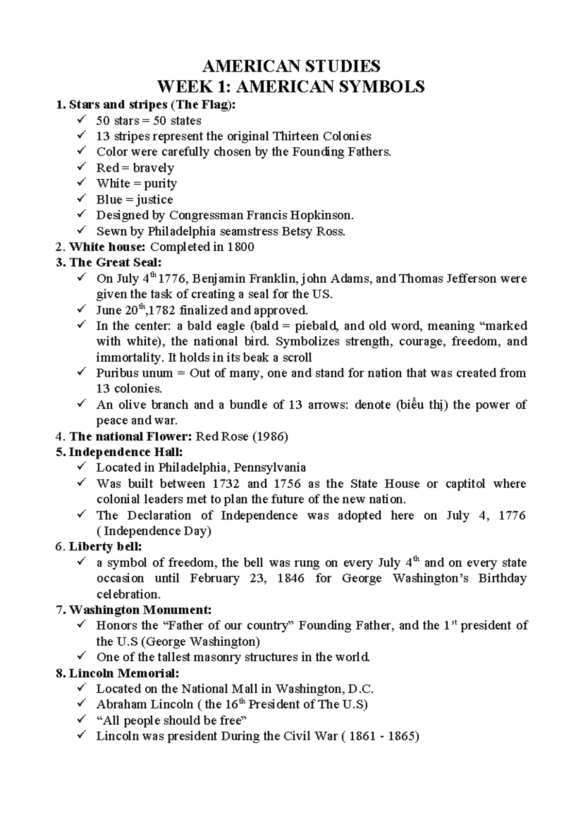 American Studies - Final Exam Overview and Key Concepts - Studocu
