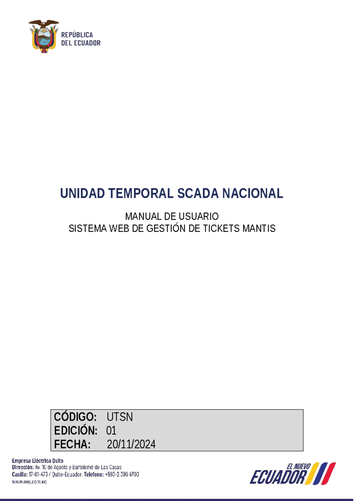 Manual de Usuario Mantis UTSN: Gestión de Tickets SCADA - Studocu