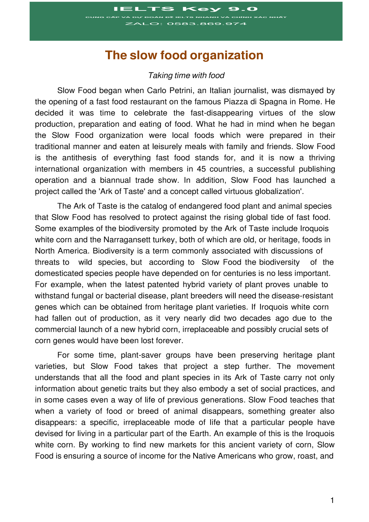 Slow Food Organization: Celebrating Culinary Heritage and Biodiversity ...