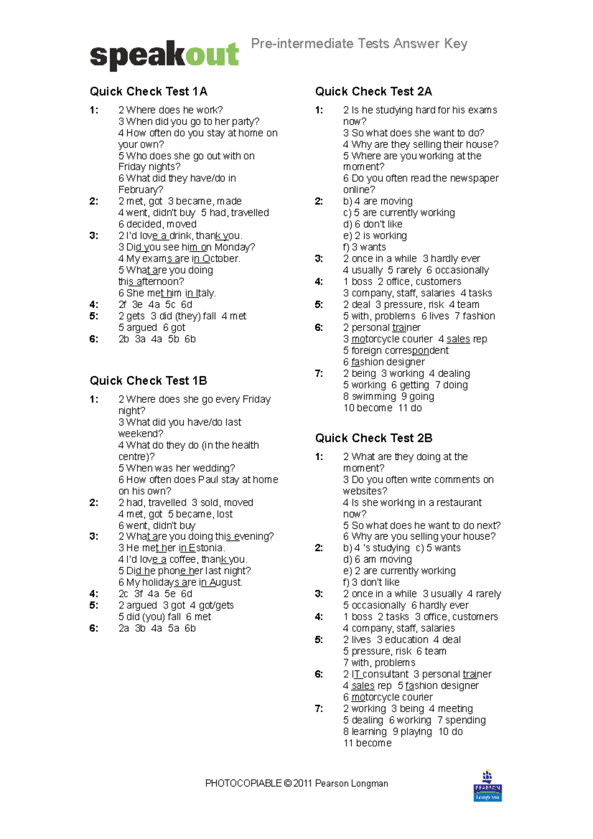 Quick Check Test Series 1-10 - Student Progress Assessments - Studocu