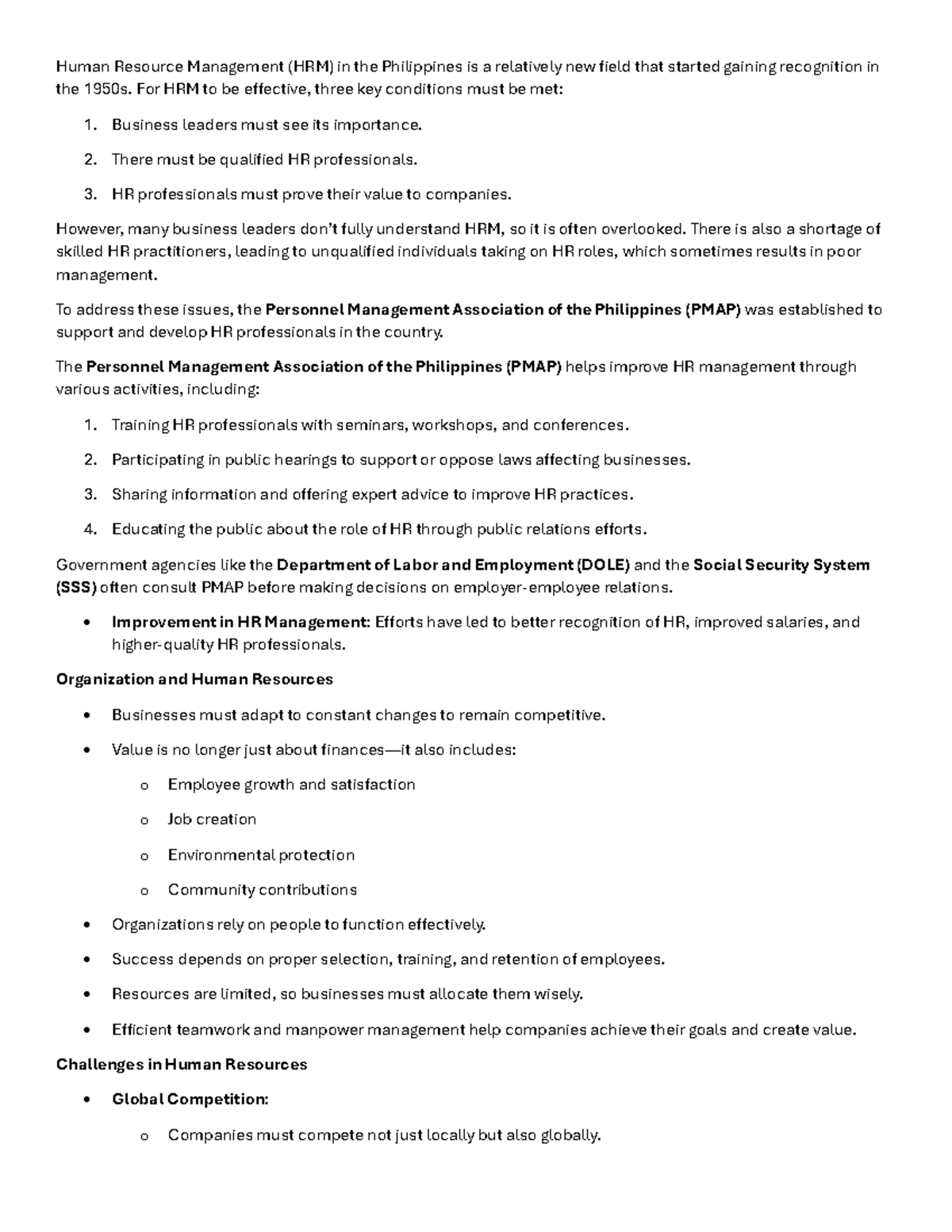 Human Resource Management - Chapter 1 Overview and Insights - Studocu