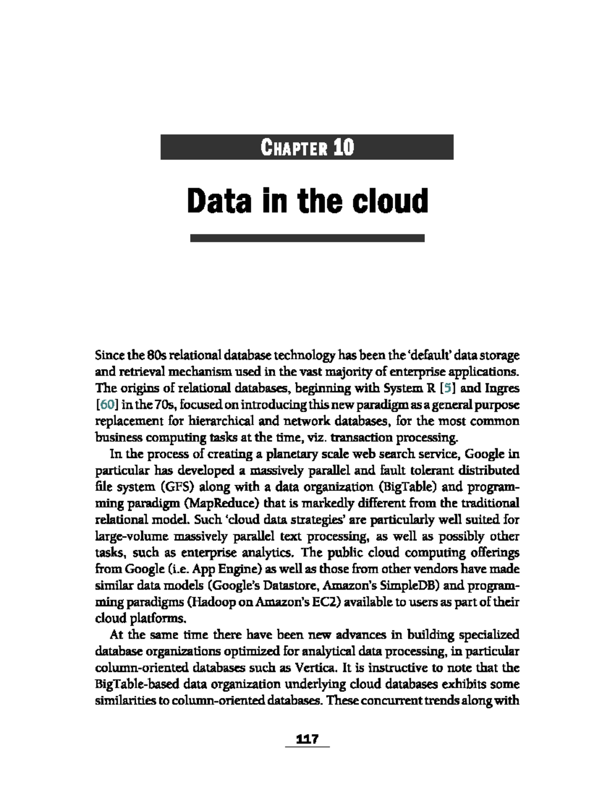 CHAPTER 10: Data in the Cloud - Overview and Key Concepts - Studocu