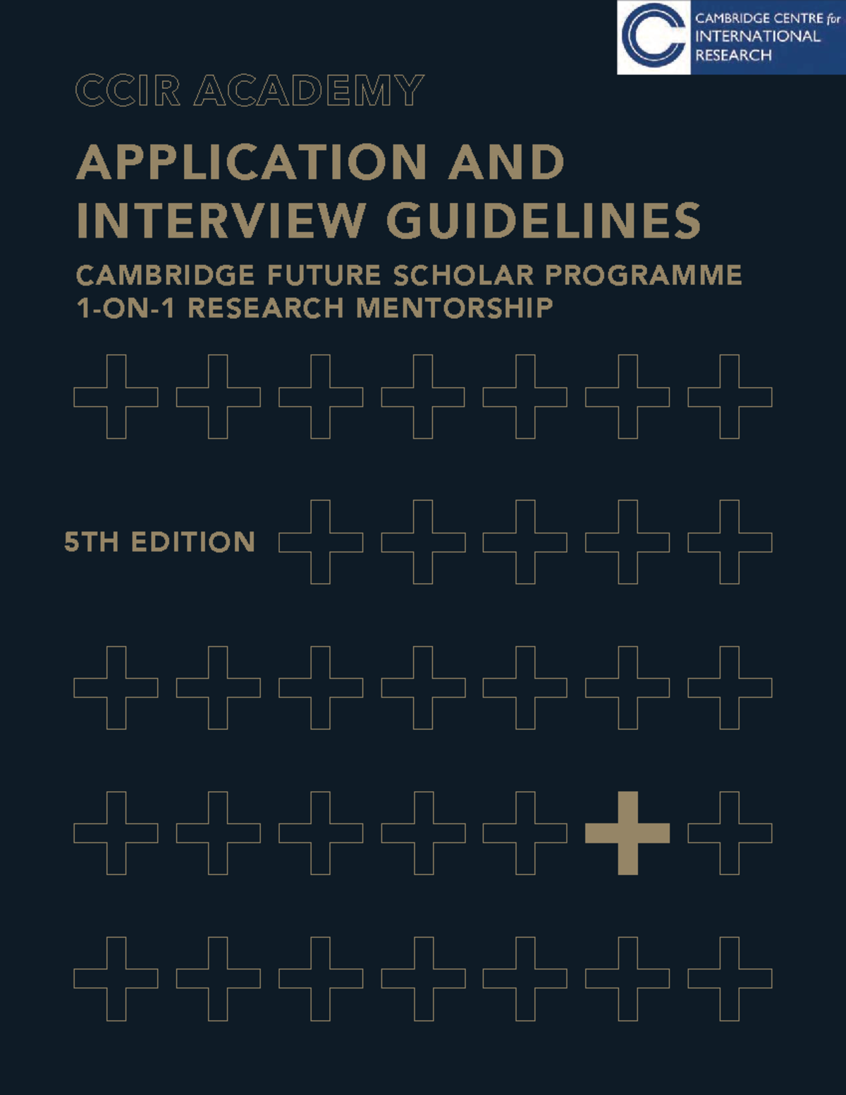 CCIR Academy Application & Interview Guidelines: 5th Edition - Studocu