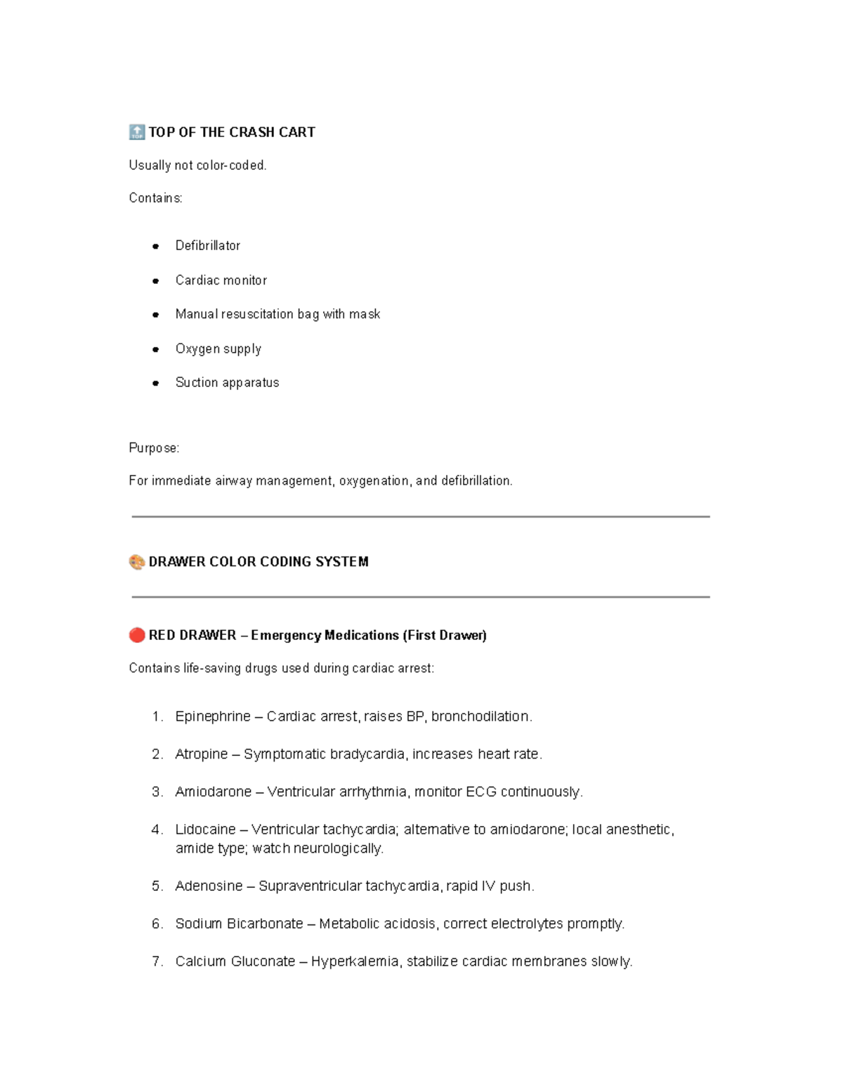 Inbound 523545609635354506: Crash Cart Essentials & Emergency Protocols ...