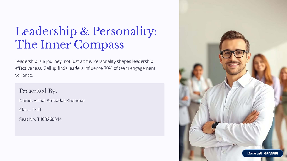Leadership and Personality The Inner Compass - Leadership & Personality ...