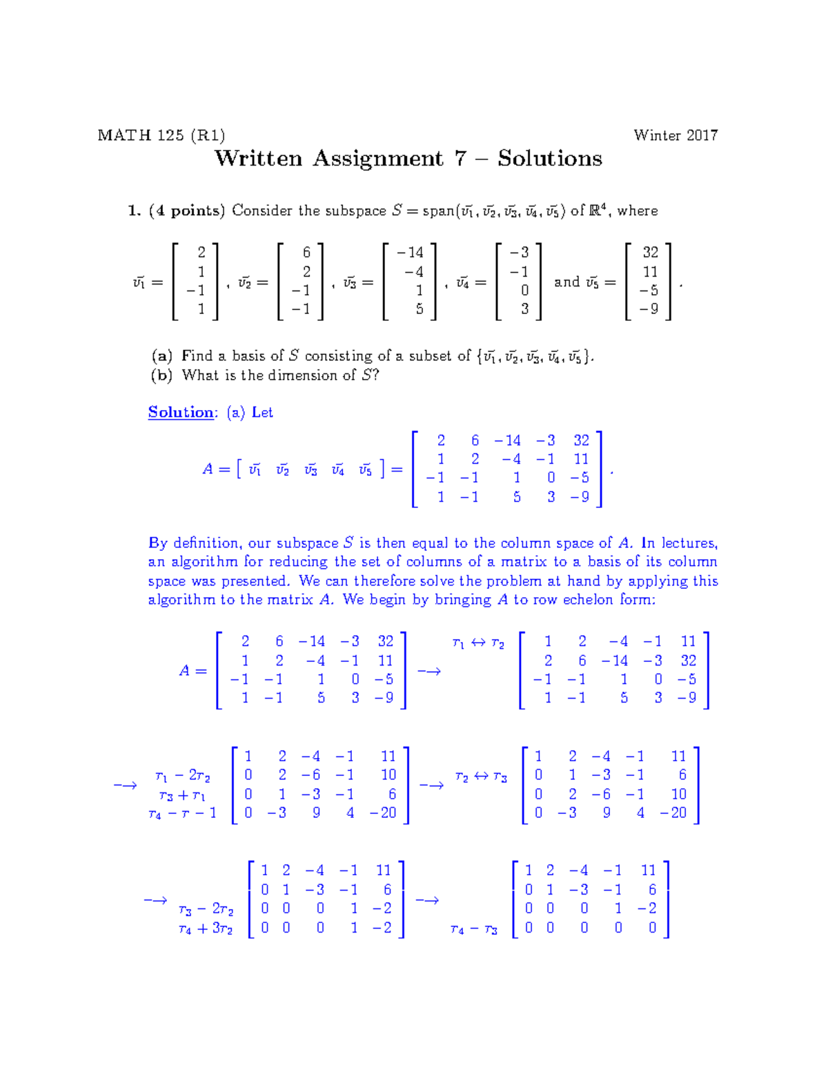HW7Sol - homework - MATH 125 (R1) Winter 2017 Written Assignment 7 ...