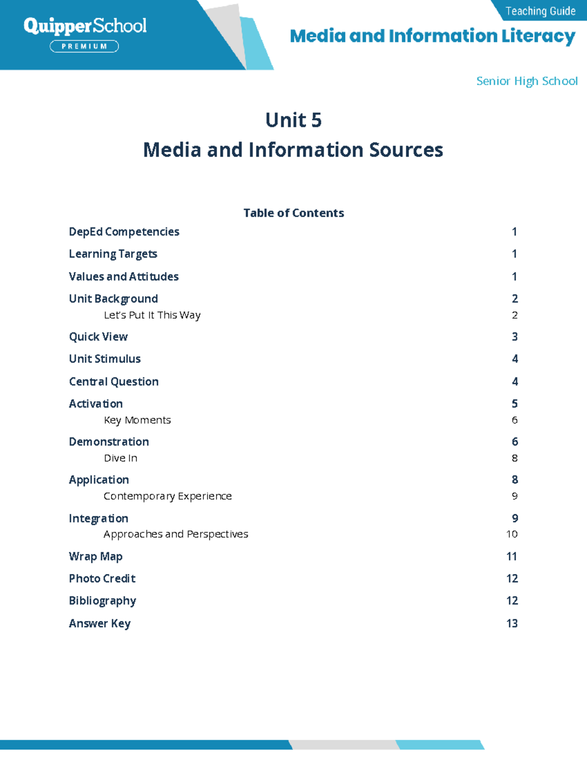 MIL 11 12 Q3 05 Media and Information Sources Teacher Guide - Studocu