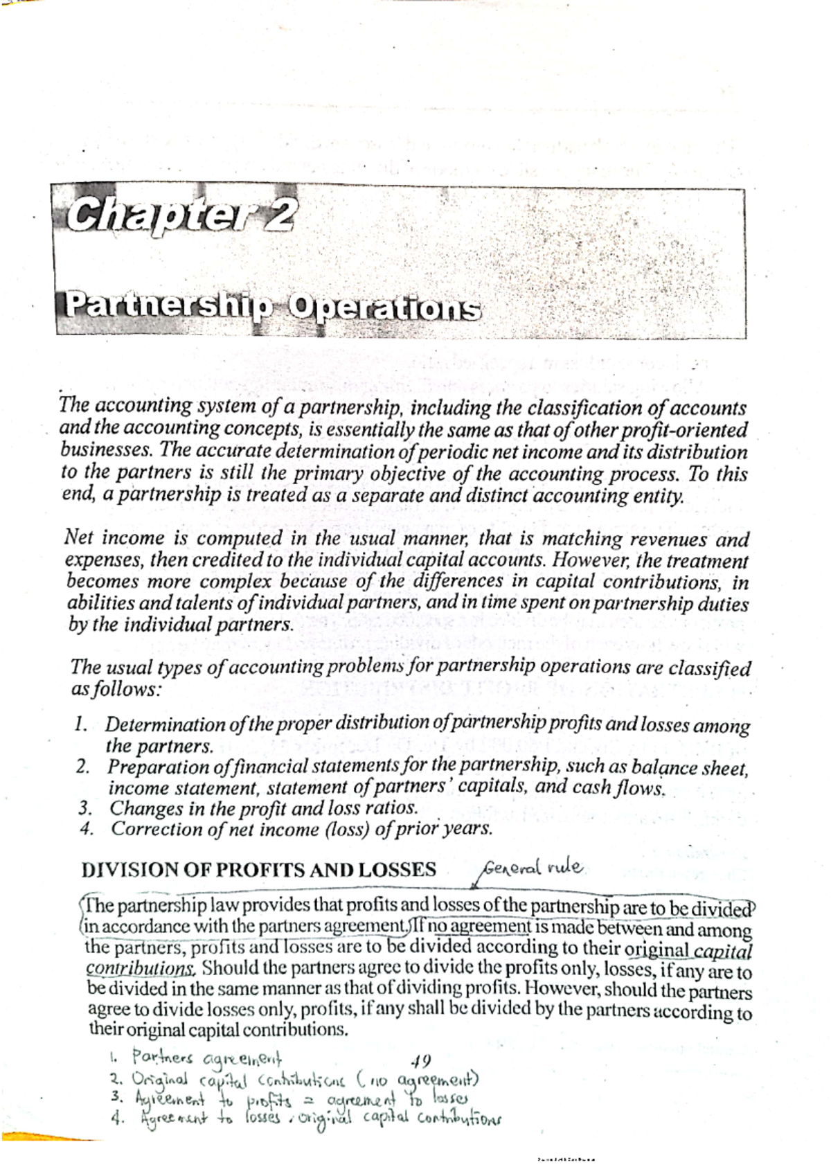Advan Acc 1-Chapter 2 - Lecture notes chapter 2 - BSA - Studocu