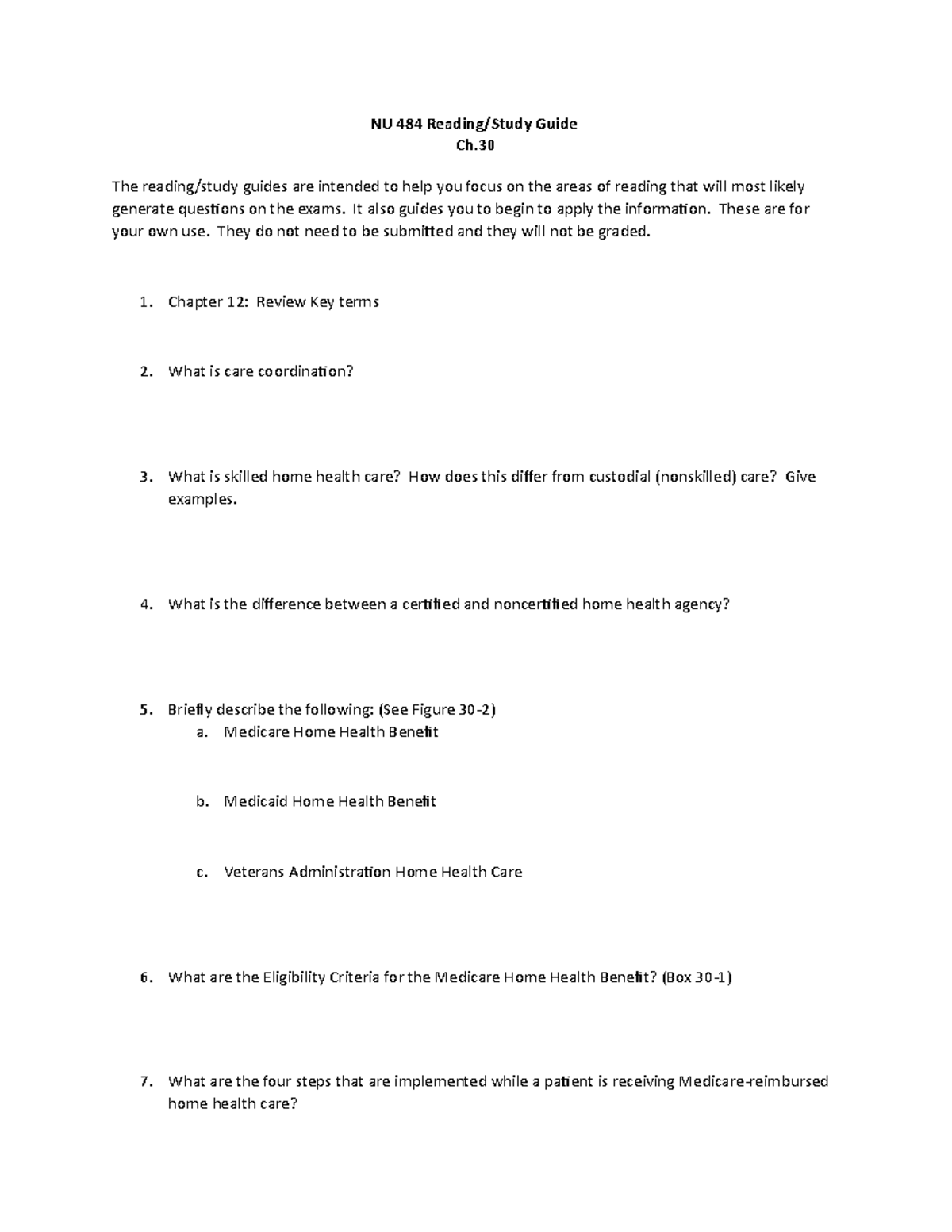 Reading Study Guide Ch - The reading/study guides are intended to help ...
