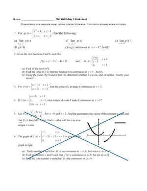 Math 2070 signature assignment - MATH2070 - o•okt 13+60.-+ Glcu(de —o ...
