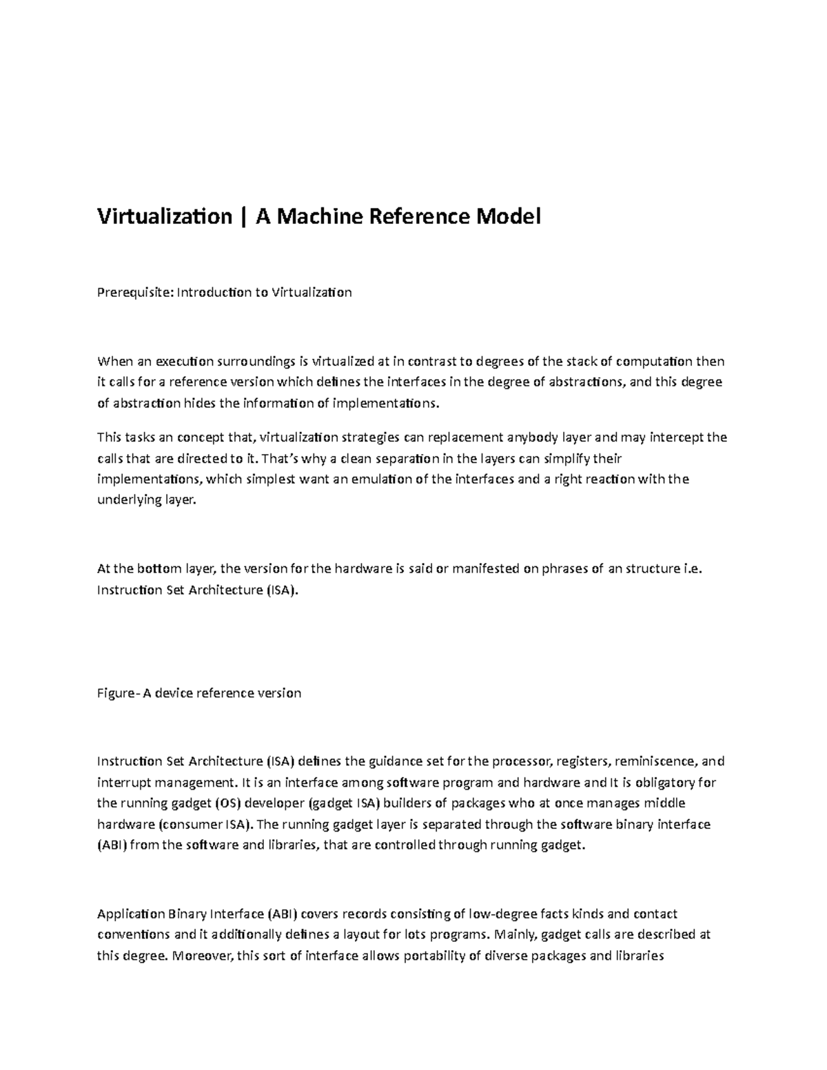 Virtualization -A Machine Reference Model - Virtualization | A Machine ...