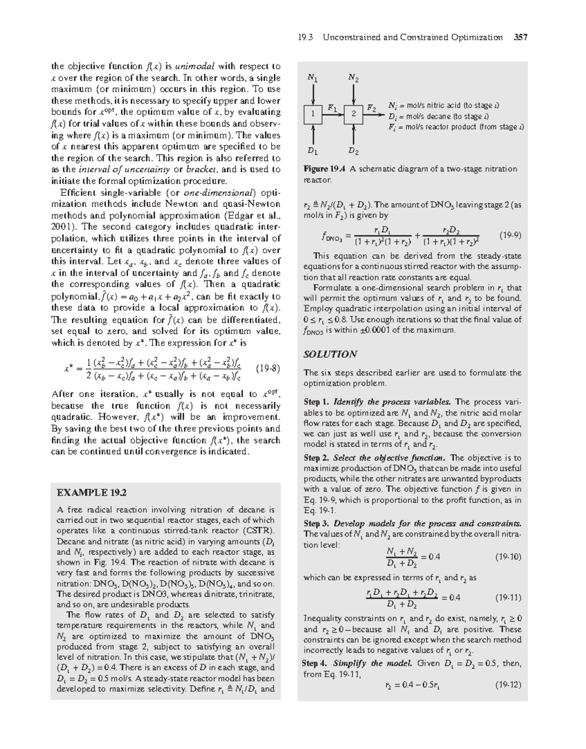 Unconstrained & Constrained Optimization in Process Dynamics (N1 1 D1 ...