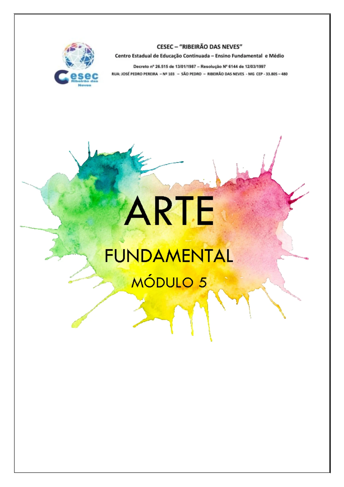 Apostila de Arte - Ensino Médio - Módulo 5: Cultura e Música Brasileira ...