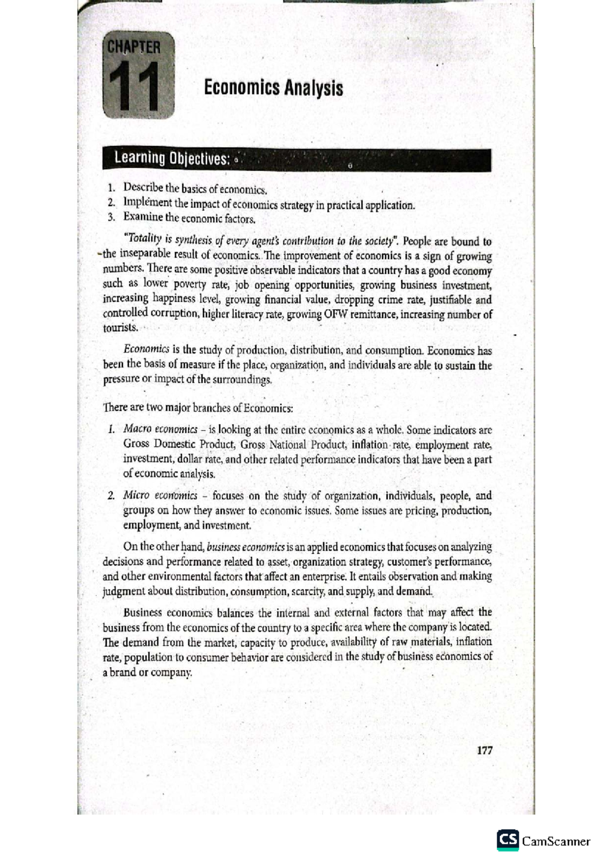 Chapter 11 - Economic Analysis: Understanding Macro and Micro Economics ...