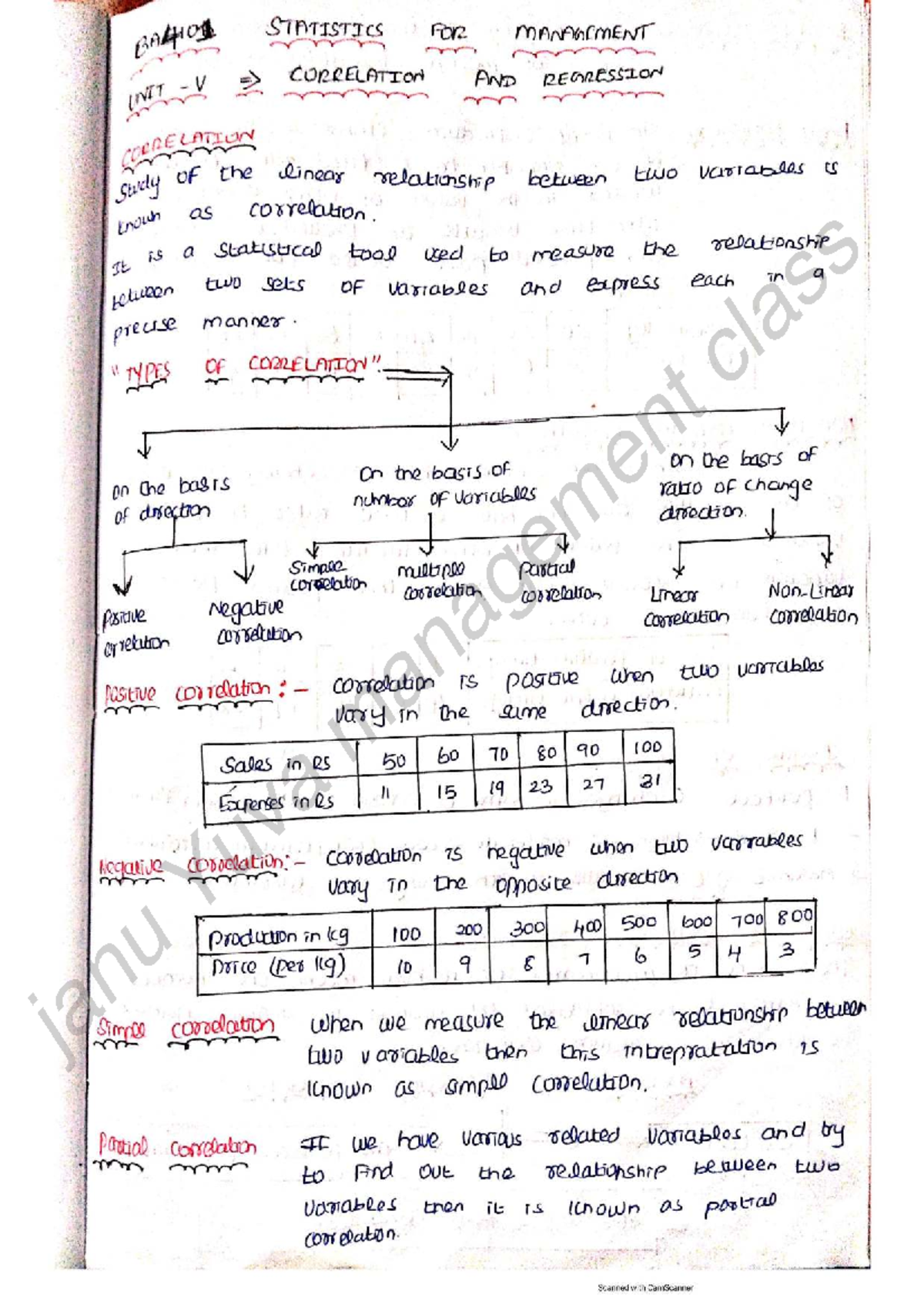 Stat Unit 5 Key Notes For Unit 5 Statistics For Management Studocu