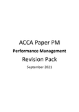 PM - F5 - ACCA - Performance Management - Studocu