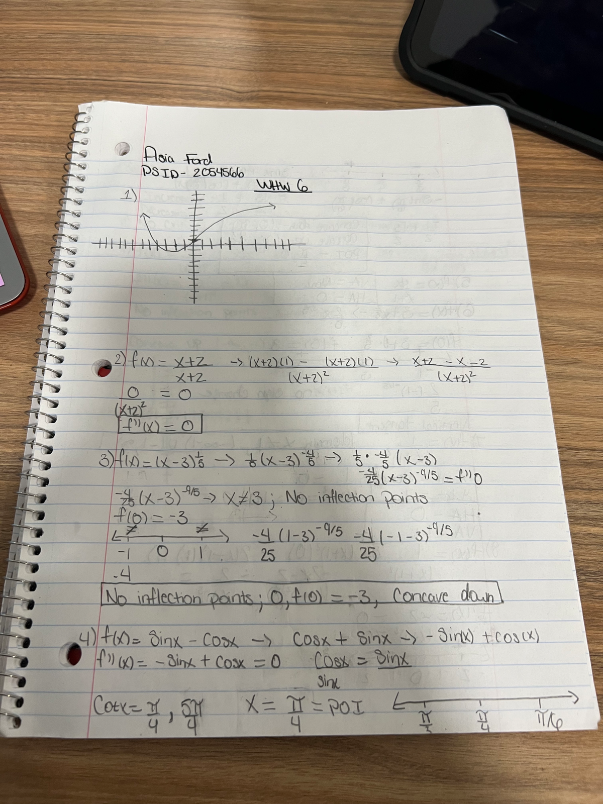 HW 6 Solutions & Notes - Asia Ford - Course Code WHW 6 - Studocu