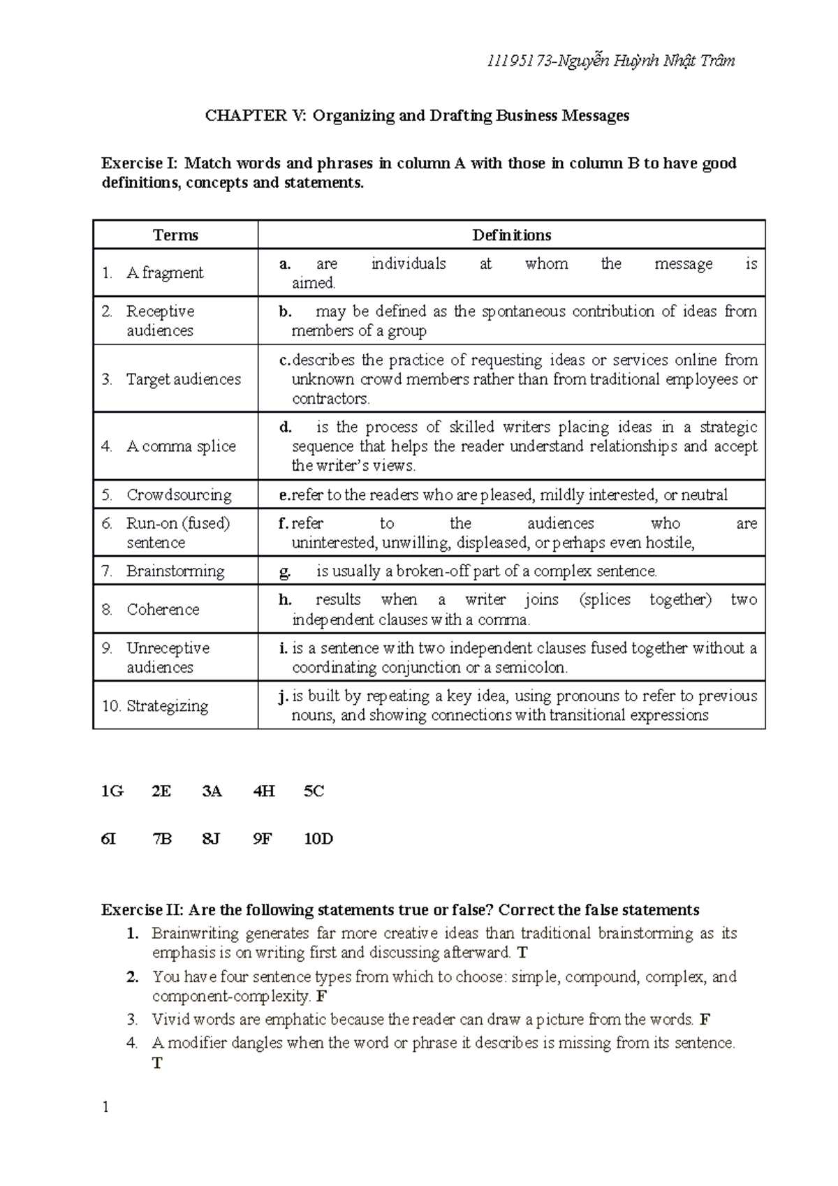 BC Chapter 5 - Unchecked answers to practice exercises - CHAPTER V ...