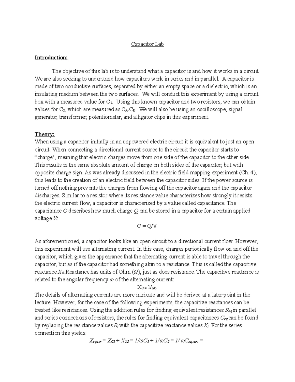 Inductor lab (Ch 11) - for general physics lab 2 and college physics ...