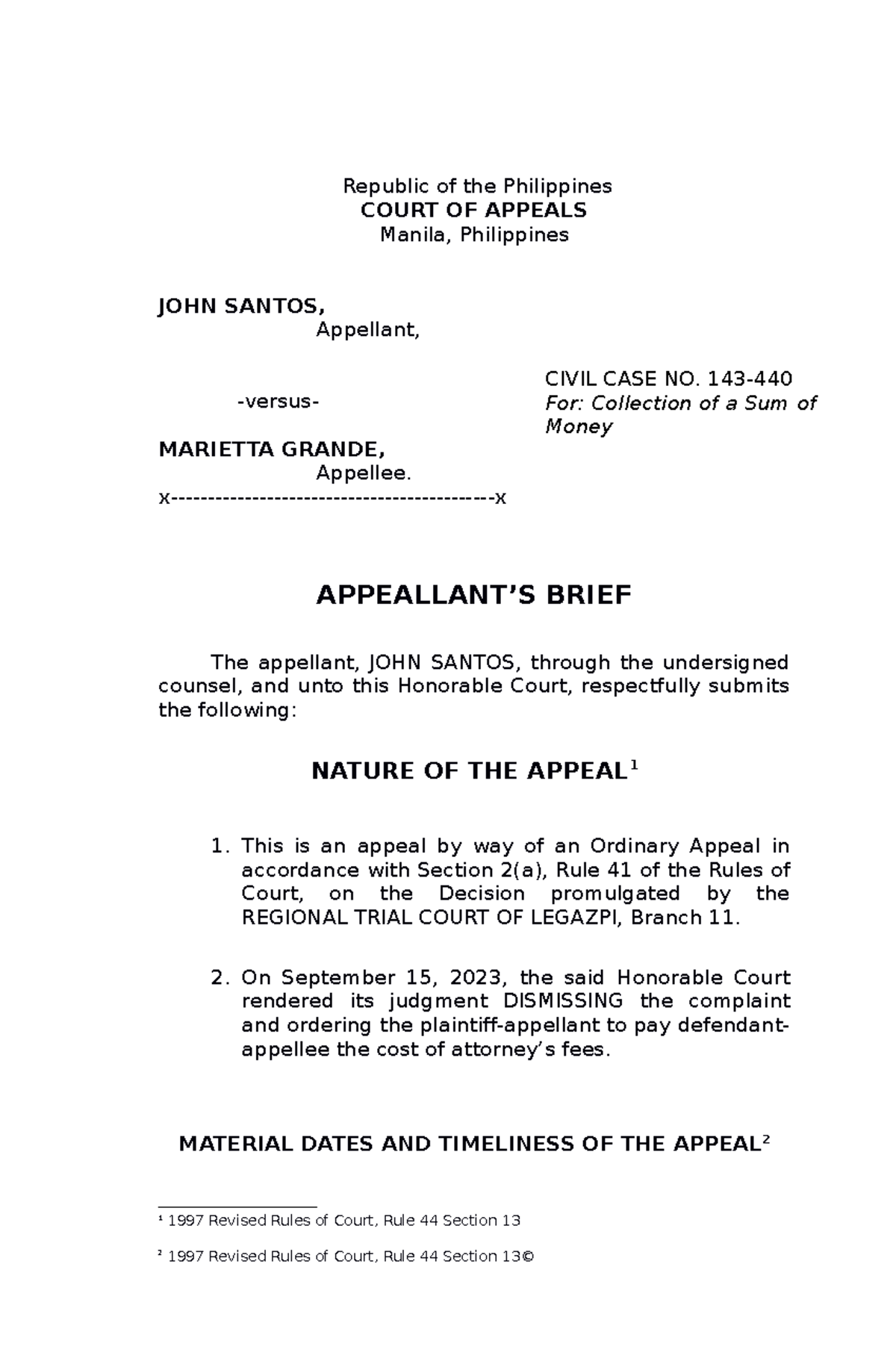 393272874-Appellant's-Brief-on-Civil-Case-No-143-Collection - Studocu