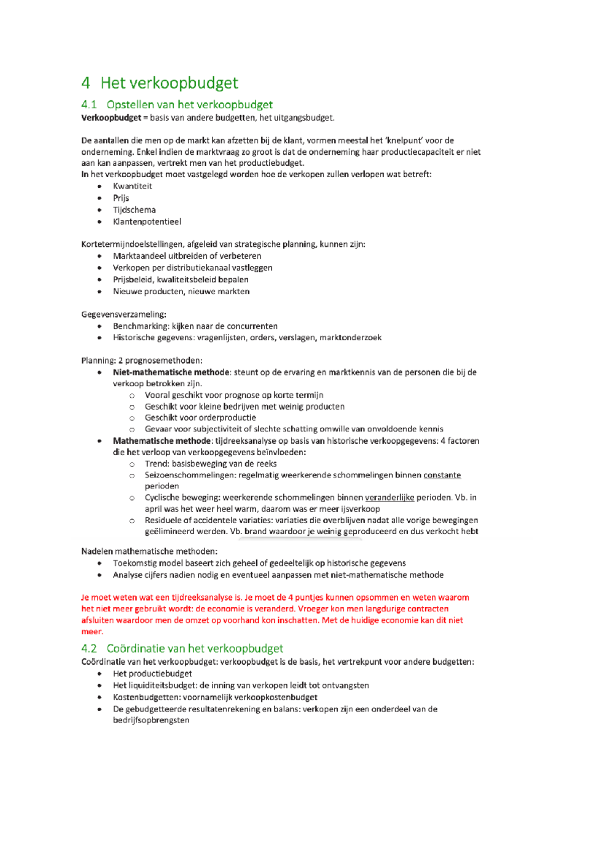 Samenvatting budgettering - Management accounting - Studocu