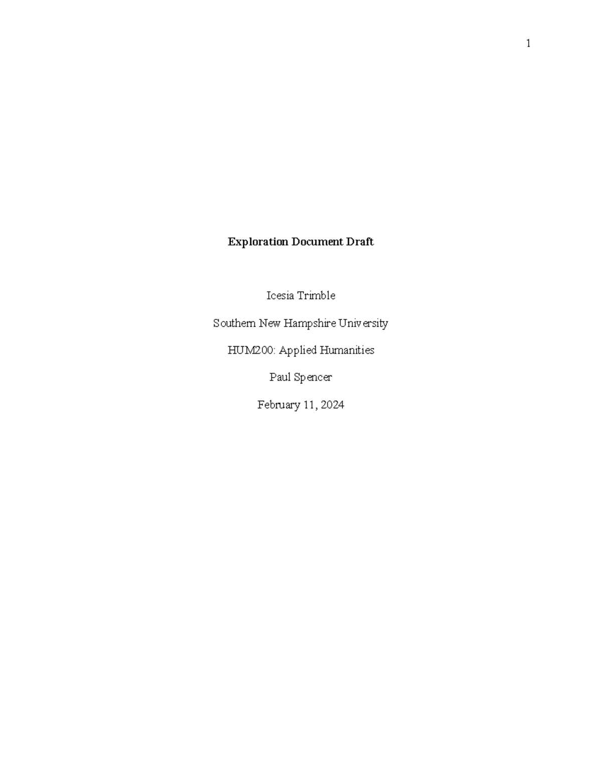 Exploration Document Draft - Exploration Document Draft Icesia Trimble ...